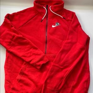 Women’s Red Nike Quarter Zip